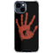 Bloody Handprint iPhone 15 Clear Case