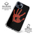 Bloody Handprint iPhone 15 Clear Case