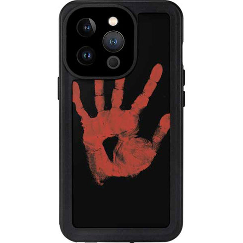 Bloody Handprint iPhone 15 Pro Waterproof Case