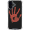 Bloody Handprint iPhone 16 Clear Case