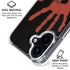 Bloody Handprint iPhone 16 Clear Case
