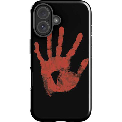 Bloody Handprint iPhone 16 Plus Impact Case