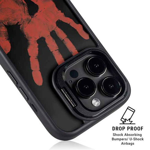 Bloody Handprint iPhone 16 Pro Kickstand Case