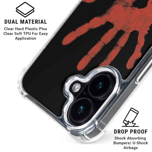 Bloody Handprint iPhone 17 Clear Case