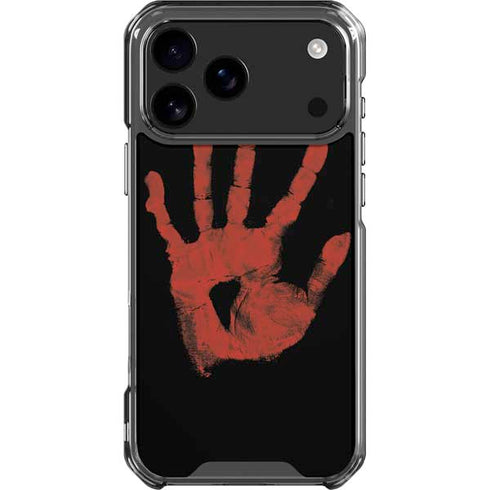 Bloody Handprint iPhone 18 Pro Max Clear Case