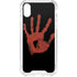 Bloody Handprint iPhone XS Clear Case