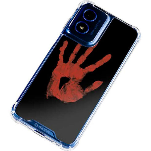 Bloody Handprint Moto G Play 4G (2024) Clear Case