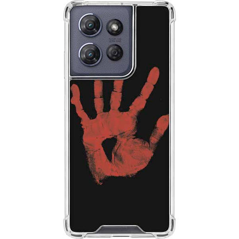 Bloody Handprint Moto G Play 5G (2025) Clear Case