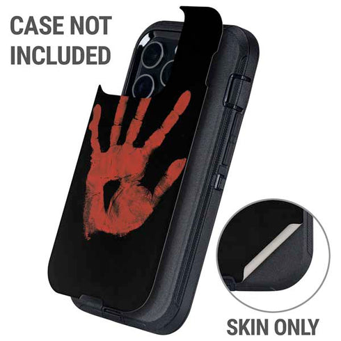 Bloody Handprint Otterbox Defender iPhone Skin