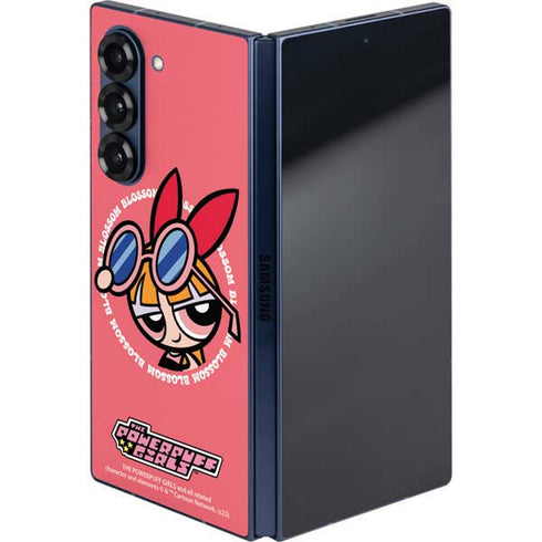 Cartoon Network Powerpuff Girls Blossom Galaxy Z Fold6 Skin