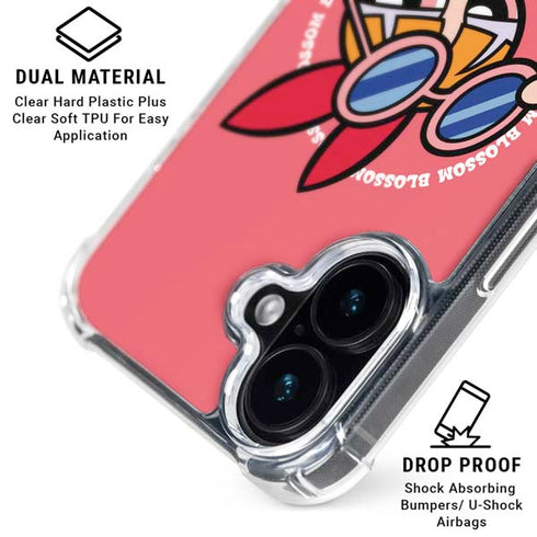 Cartoon Network Powerpuff Girls Blossom iPhone 16 Plus Clear Case