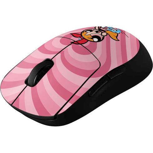 Cartoon Network Powerpuff Girls Blossom Pink Hearts G Pro Wireless Gaming Mouse Skin