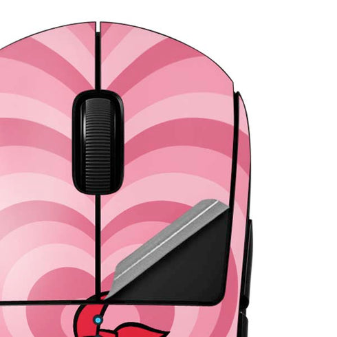 Cartoon Network Powerpuff Girls Blossom Pink Hearts G Pro Wireless Gaming Mouse Skin