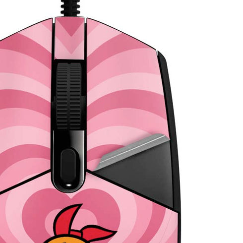 Cartoon Network Powerpuff Girls Blossom Pink Hearts G203 Prodigy RGB Wired Gaming Mouse Skin