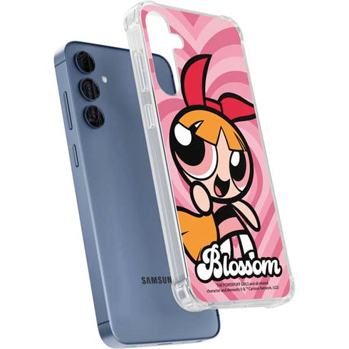 Cartoon Network Powerpuff Girls Blossom Pink Hearts Galaxy A35 5G Clear Case