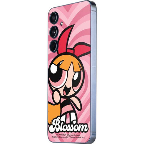 Cartoon Network Powerpuff Girls Blossom Pink Hearts Galaxy A35 5G Skin