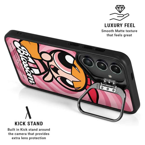 Cartoon Network Powerpuff Girls Blossom Pink Hearts Galaxy S25 Kickstand Case