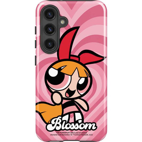 Cartoon Network Powerpuff Girls Blossom Pink Hearts Galaxy S25 Plus Impact Case