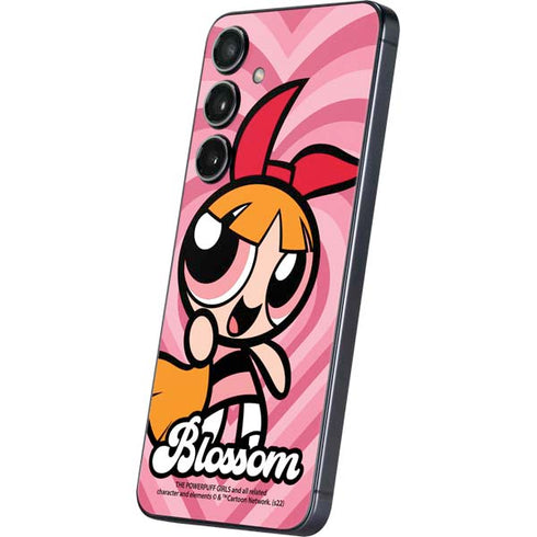 Cartoon Network Powerpuff Girls Blossom Pink Hearts Galaxy S24 Plus Skin