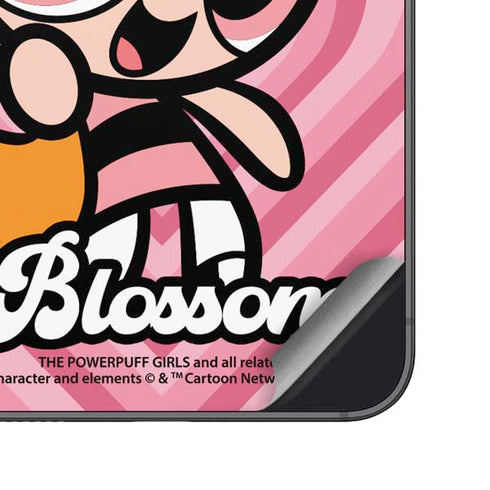 Cartoon Network Powerpuff Girls Blossom Pink Hearts Galaxy S24 Plus Skin