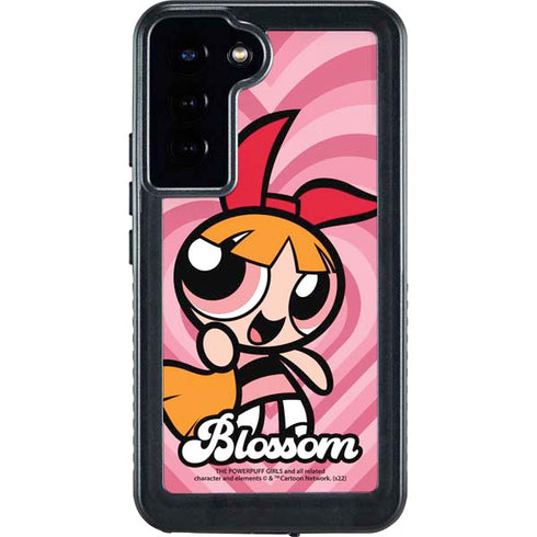 Cartoon Network Powerpuff Girls Blossom Pink Hearts Galaxy S24 Plus Waterproof Case
