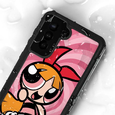 Cartoon Network Powerpuff Girls Blossom Pink Hearts Galaxy S24 Plus Waterproof Case