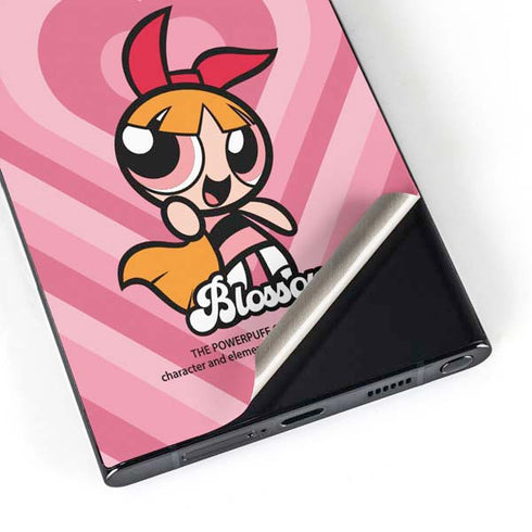 Cartoon Network Powerpuff Girls Blossom Pink Hearts Galaxy S25 Ultra Skin