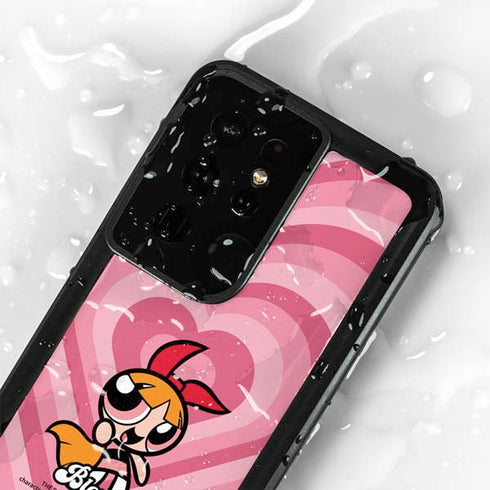 Cartoon Network Powerpuff Girls Blossom Pink Hearts Galaxy S24 Ultra Waterproof Case