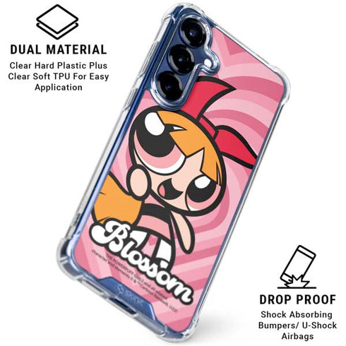 Cartoon Network Powerpuff Girls Blossom Pink Hearts Galaxy S25 Clear Case