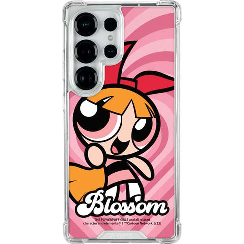Cartoon Network Powerpuff Girls Blossom Pink Hearts Galaxy S25 Ultra Clear Case