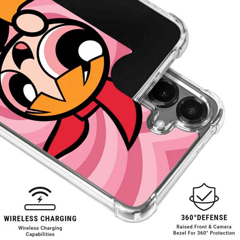 Cartoon Network Powerpuff Girls Blossom Pink Hearts Galaxy S26 Plus Clear Case