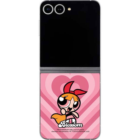 Cartoon Network Powerpuff Girls Blossom Pink Hearts Galaxy Z Flip6 Skin