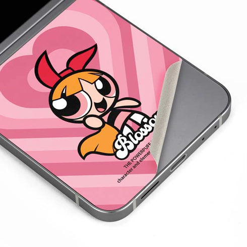 Cartoon Network Powerpuff Girls Blossom Pink Hearts Galaxy Z Flip6 Skin