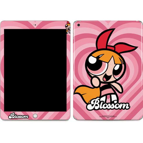 Cartoon Network Powerpuff Girls Blossom Pink Hearts Apple iPad Skin