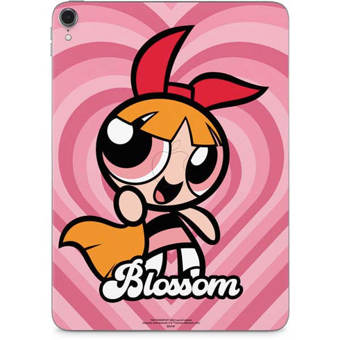 Cartoon Network Powerpuff Girls Blossom Pink Hearts Apple iPad Pro Skin