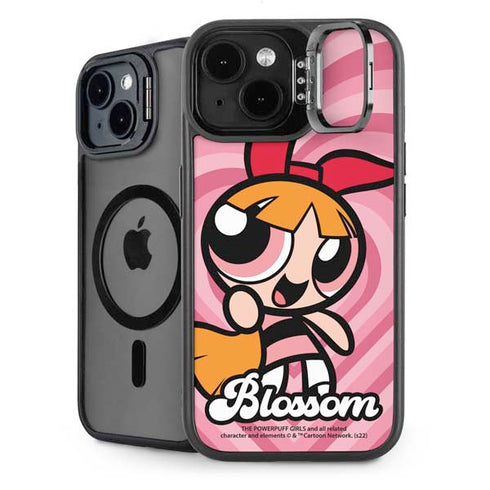 Cartoon Network Powerpuff Girls Blossom Pink Hearts iPhone 14 Plus Kickstand Case