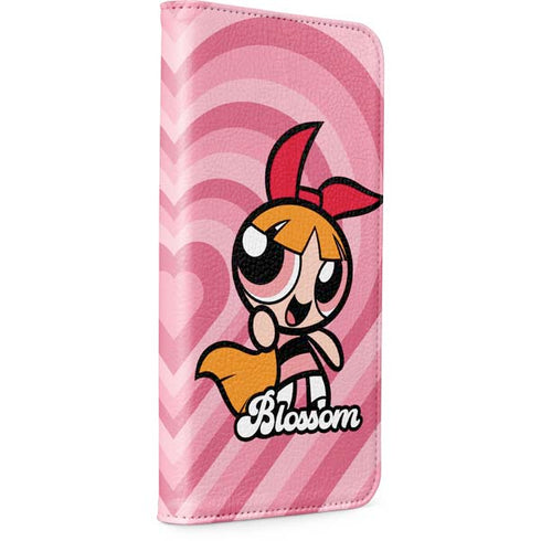 Cartoon Network Powerpuff Girls Blossom Pink Hearts iPhone 15 Pro Max Folio Case