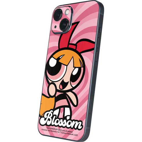 Cartoon Network Powerpuff Girls Blossom Pink Hearts iPhone 15 Skin
