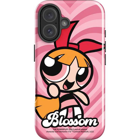 Cartoon Network Powerpuff Girls Blossom Pink Hearts iPhone 16 Impact Case