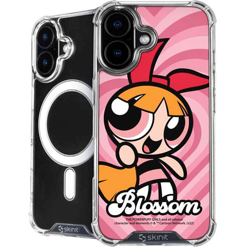 Cartoon Network Powerpuff Girls Blossom Pink Hearts iPhone 16 MagSafe Case