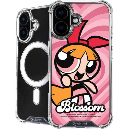 Cartoon Network Powerpuff Girls Blossom Pink Hearts iPhone 16 Plus MagSafe Case