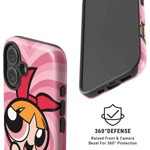 Cartoon Network Powerpuff Girls Blossom Pink Hearts iPhone 16 Plus Magsafe Impact Case