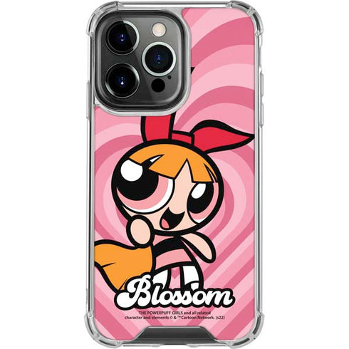 Cartoon Network Powerpuff Girls Blossom Pink Hearts iPhone 16 Pro Clear Case