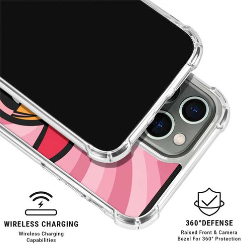 Cartoon Network Powerpuff Girls Blossom Pink Hearts iPhone 16 Pro Clear Case