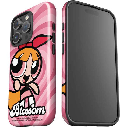 Cartoon Network Powerpuff Girls Blossom Pink Hearts iPhone 16 Pro Max Impact Case