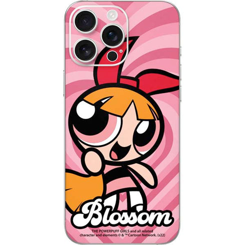Cartoon Network Powerpuff Girls Blossom Pink Hearts iPhone 16 Pro Max Skin