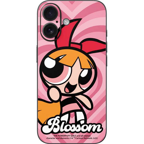 Cartoon Network Powerpuff Girls Blossom Pink Hearts iPhone 16 Skin
