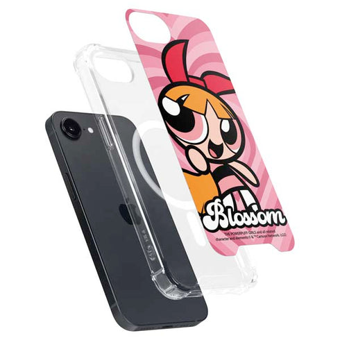 Cartoon Network Powerpuff Girls Blossom Pink Hearts iPhone 16e MagSafe Case