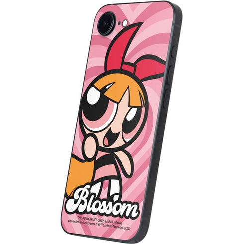 Cartoon Network Powerpuff Girls Blossom Pink Hearts iPhone 16e Skin
