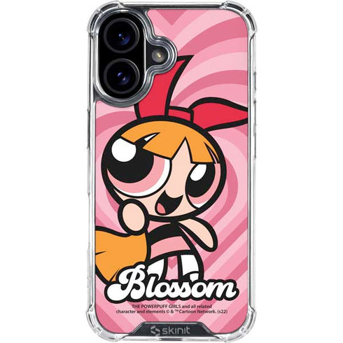 Cartoon Network Powerpuff Girls Blossom Pink Hearts iPhone 17 Clear Case
